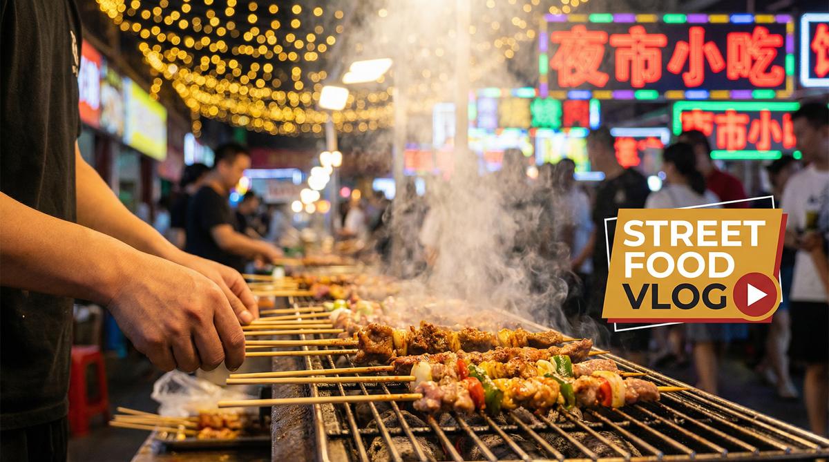 神秘视频美食视频-夜市街头美食